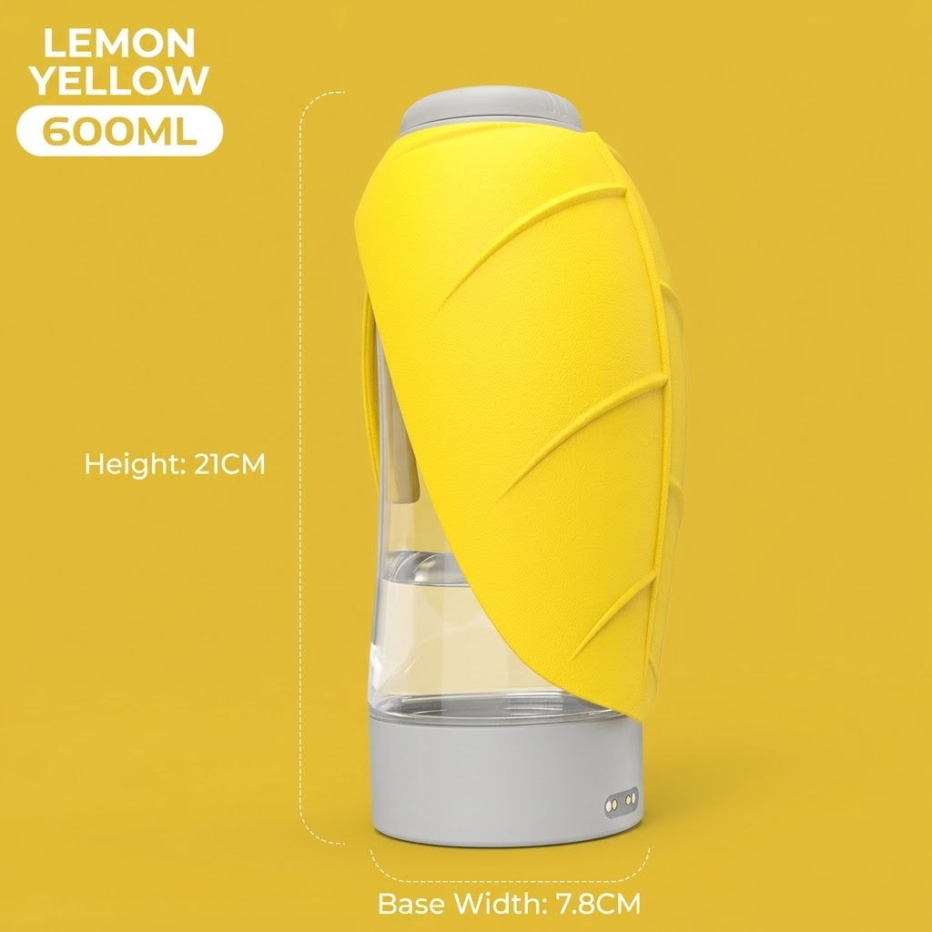 Glow-In-The-Dark Leaf Water Bottle - 600ml