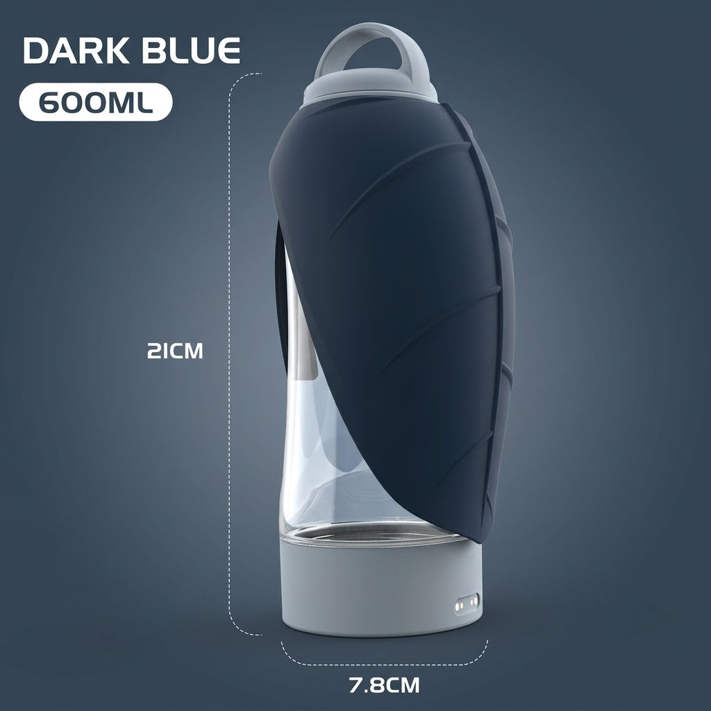 Glow-In-The-Dark Leaf Water Bottle - 600ml