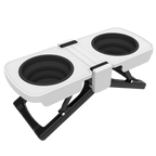 Adjustable elevated feeder bowl