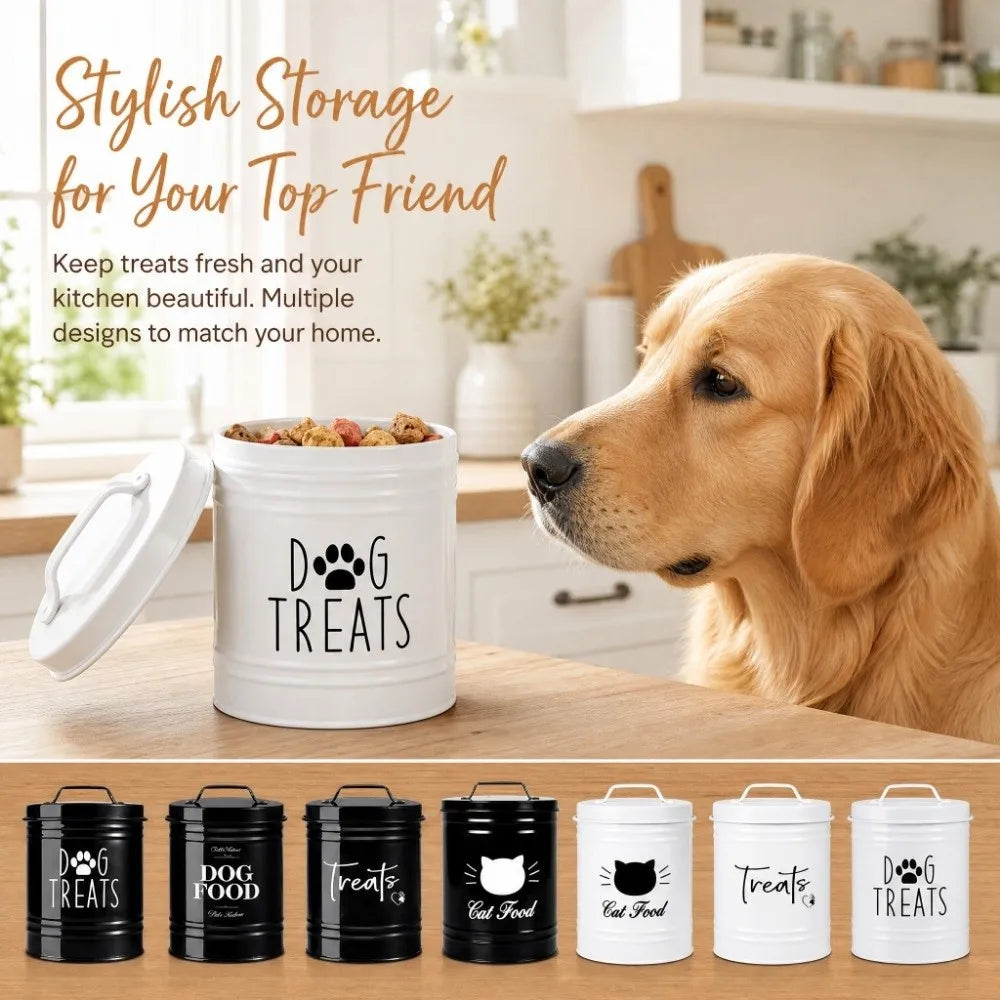 Airtight Pet Food Storage Container - Metal