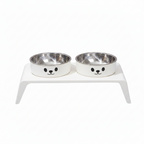Elevated Pet Feeder Bowls With Raised Stand