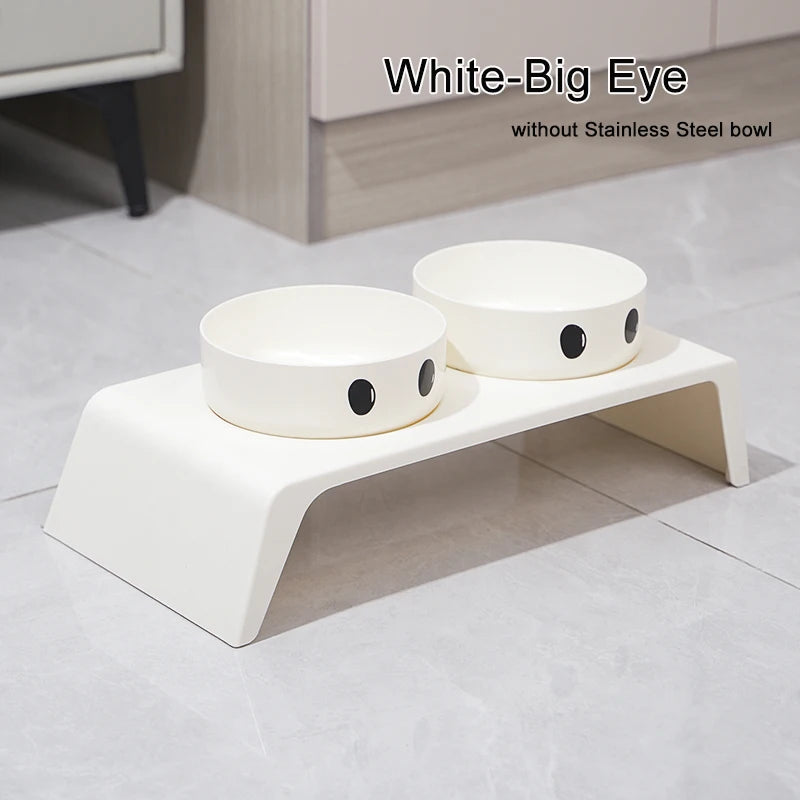 Elevated Pet Feeder Bowls With Raised Stand