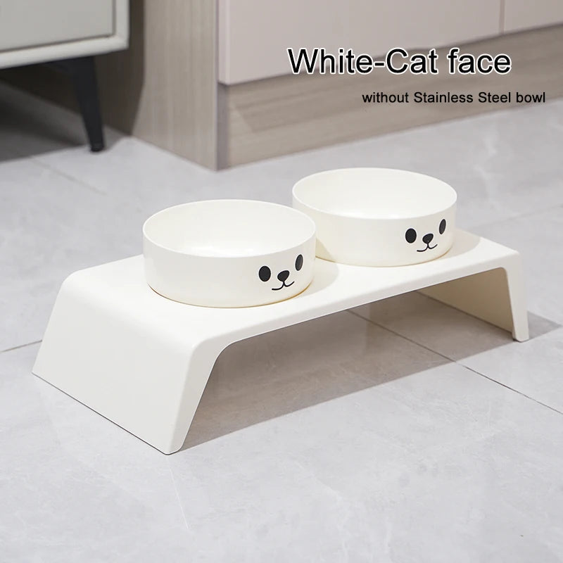 Elevated Pet Feeder Bowls With Raised Stand