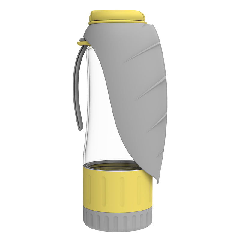2-In-1 Leaf Water Bottle With Food Compartment