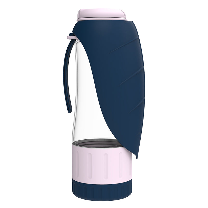 2-In-1 Leaf Water Bottle With Food Compartment