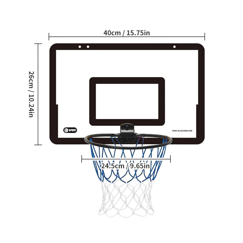 Foldable Mini Basketball Stand & Ball