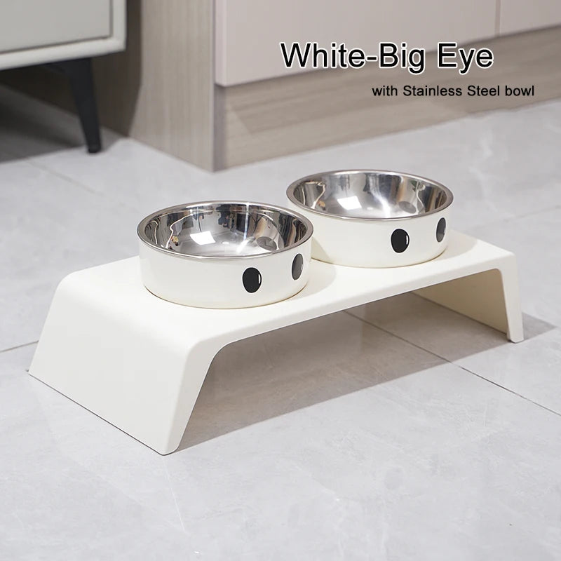 Elevated Pet Feeder Bowls With Raised Stand