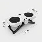 Adjustable elevated feeder bowl