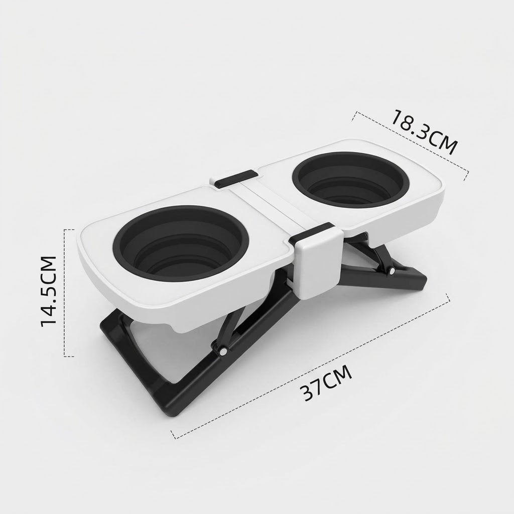 Adjustable elevated feeder bowl